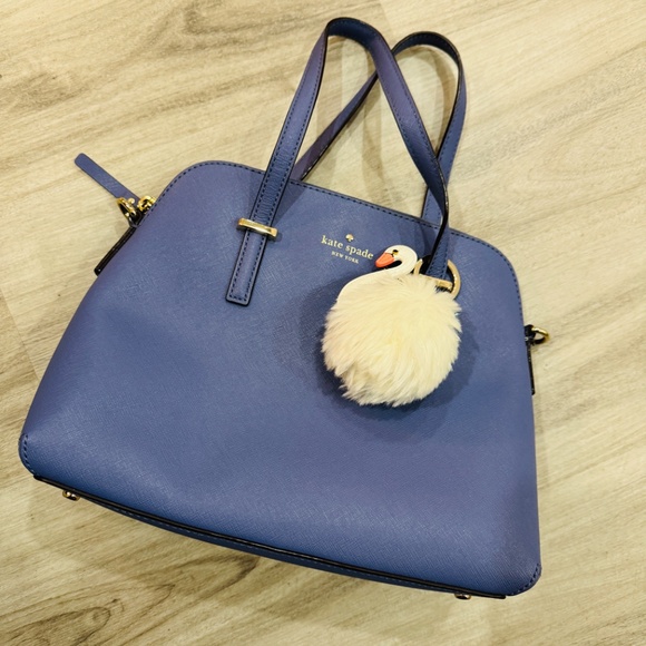 Kate Spade Leather Bag - Lavender Blue, Preloved but in Good Condition! - Picture 7 of 9